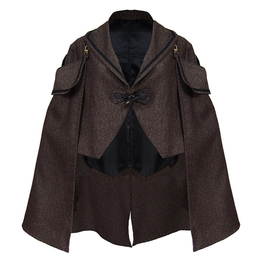 Vintage Wool Detachable Short Cloak Cape