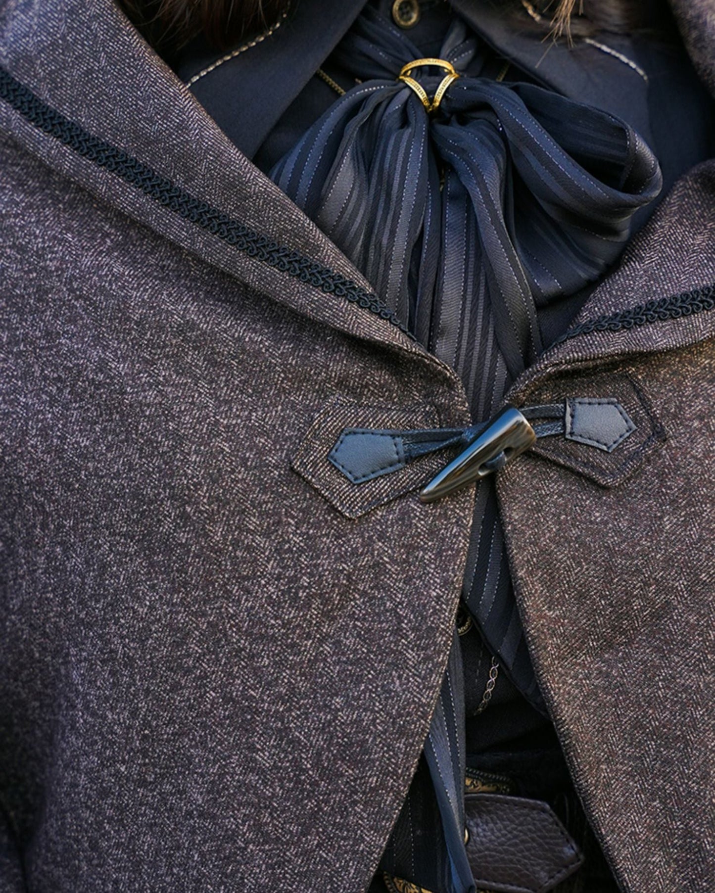 Vintage Wool Detachable Short Cloak Cape