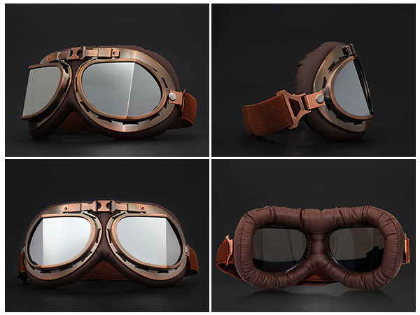 Vintage Fighter Pilot Goggles Demon Festival