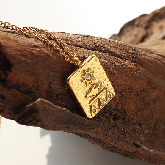 Egyptian Sun Relief Pendant