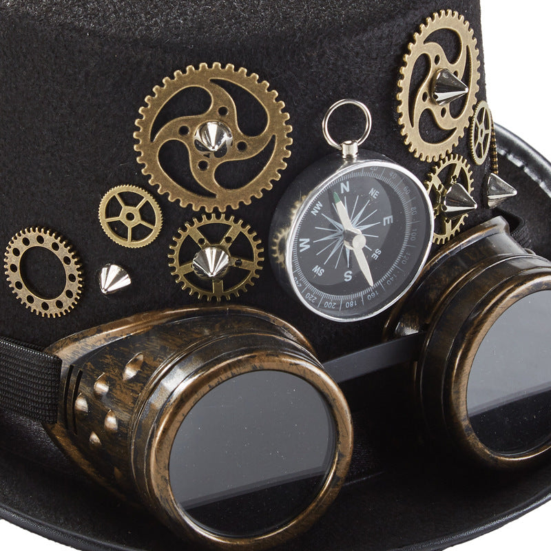Steampunk Compass Gear Hat – Demon Festival